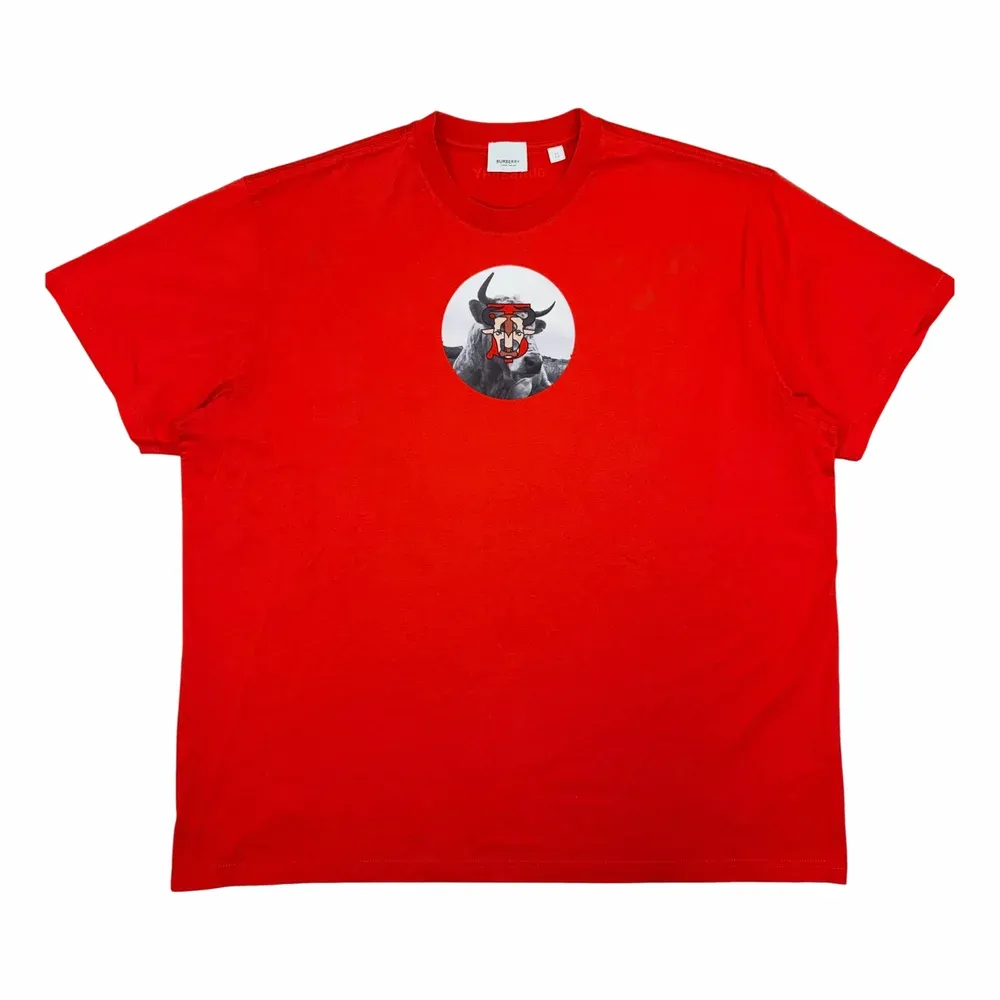 BURBERRY Bull TB Logo Montage Print T-Shirt