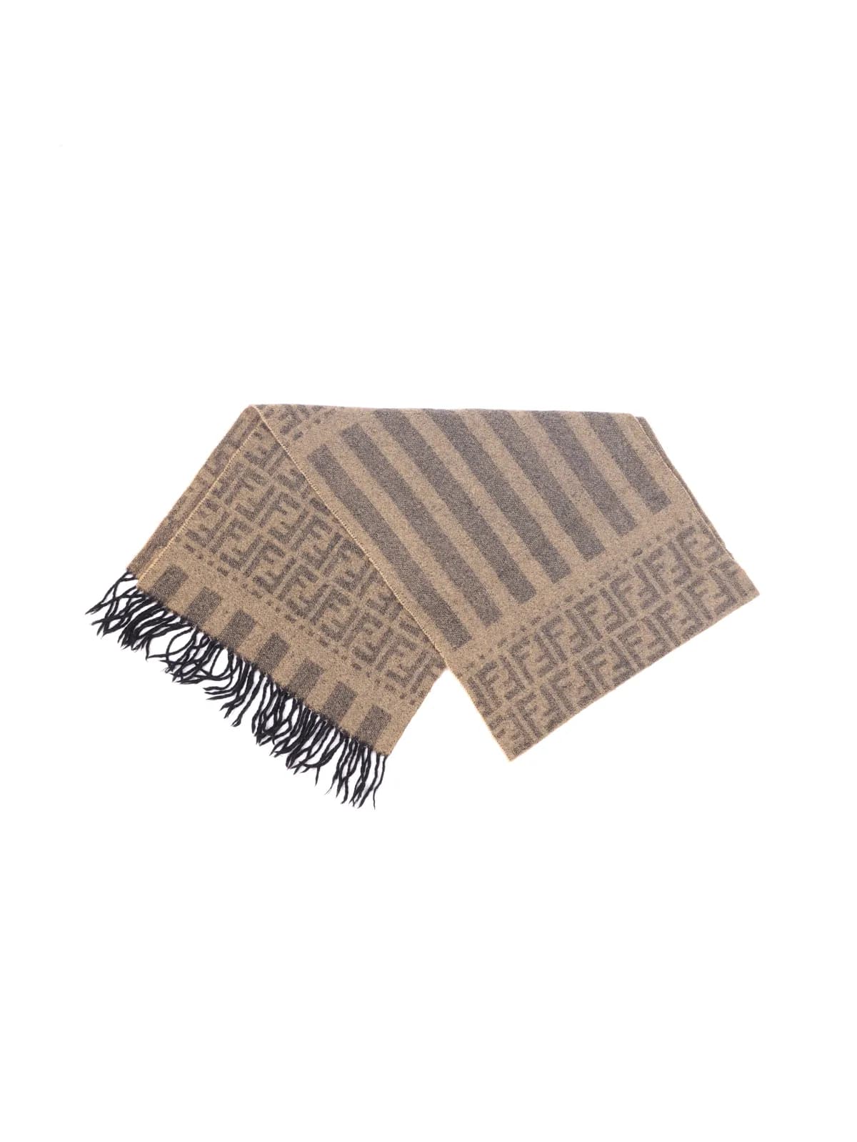 Fendi Zucca Pattern FF Monogram Scarf