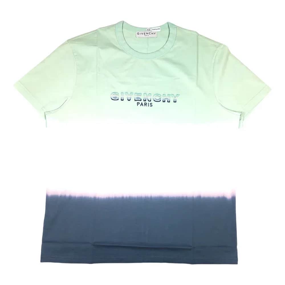 Givenchy Tricolor Dip Dye Flocked Logo Oversized T-Shirt
