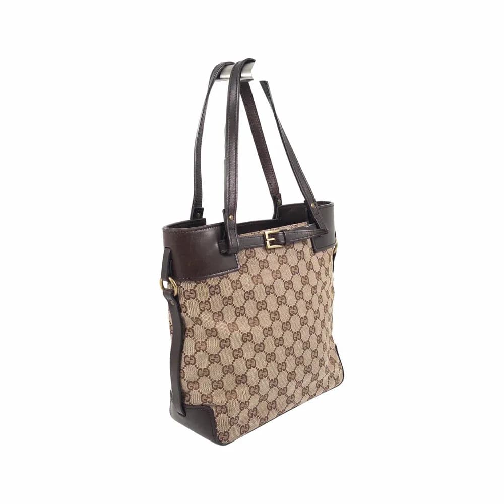 Gucci GG Canvas Belted Tote Bag