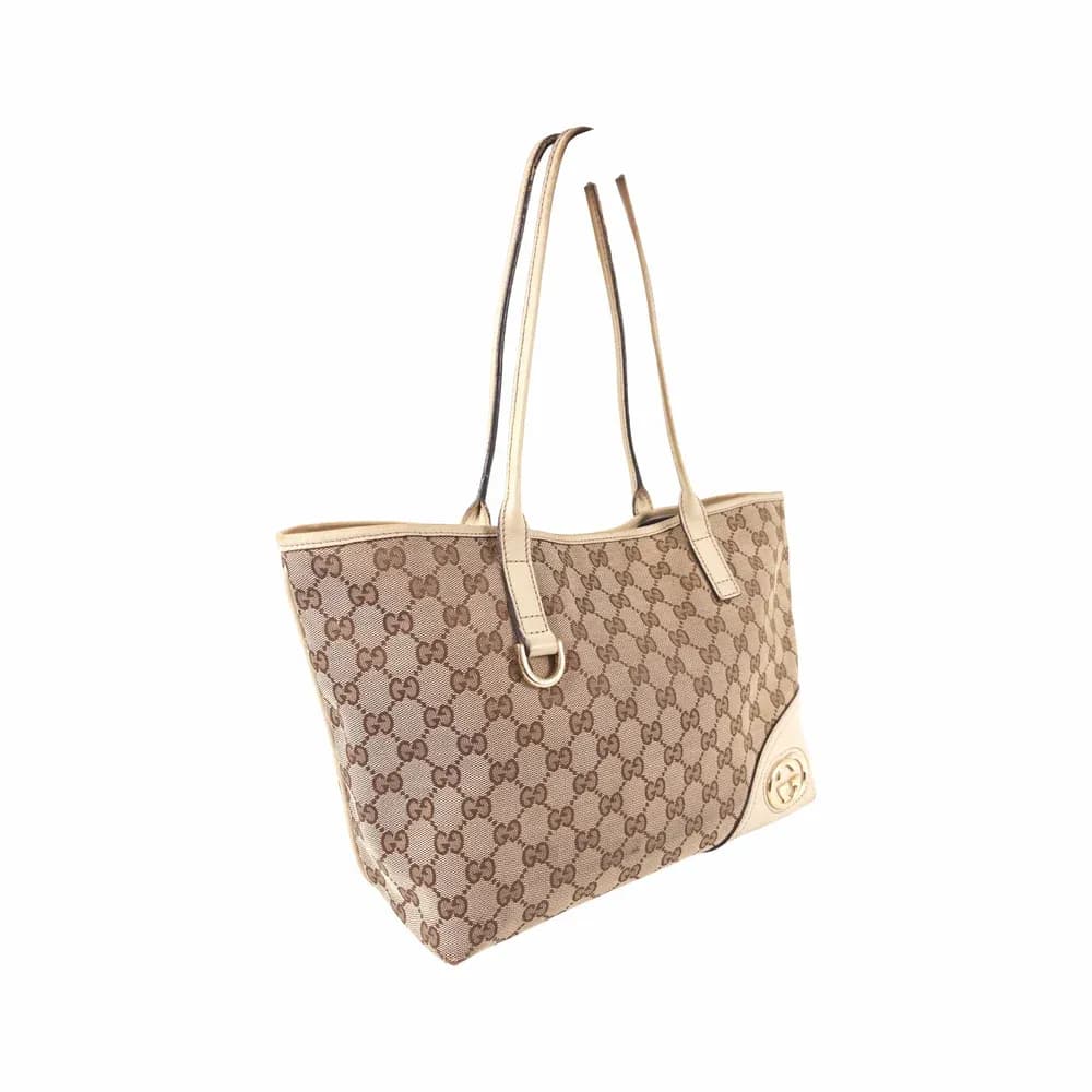 Gucci New Britt GG Canvas Tote Bag