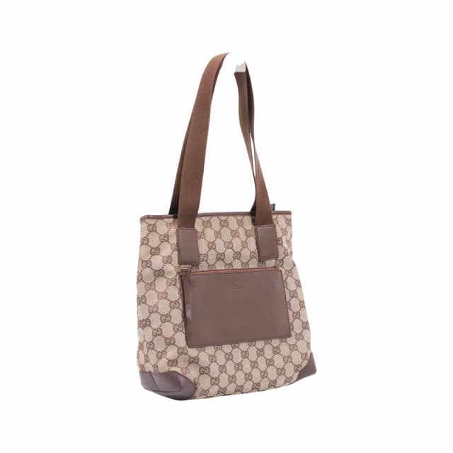 Gucci GG Canvas Front Pocket Zip Tote