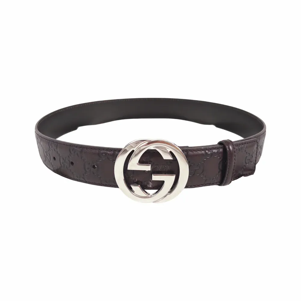 Gucci Interlocking G Guccissima Leather Belt