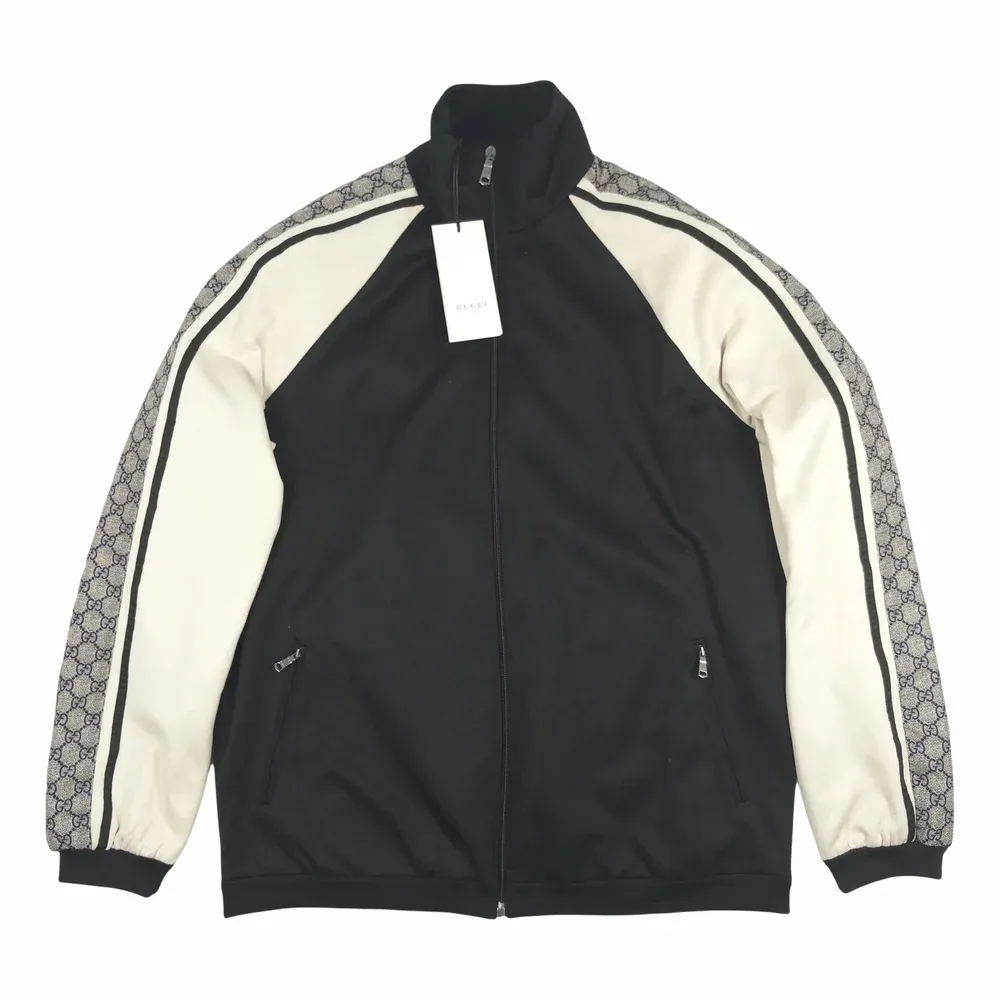 Gucci GG Technical Jersey Jacket with Shoulder Stripe