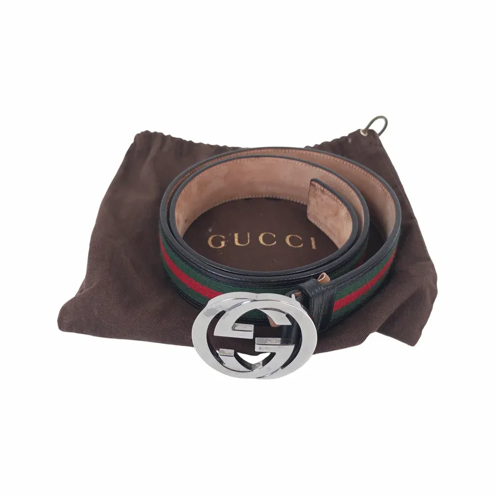 Gucci Interlocking G Web Belt