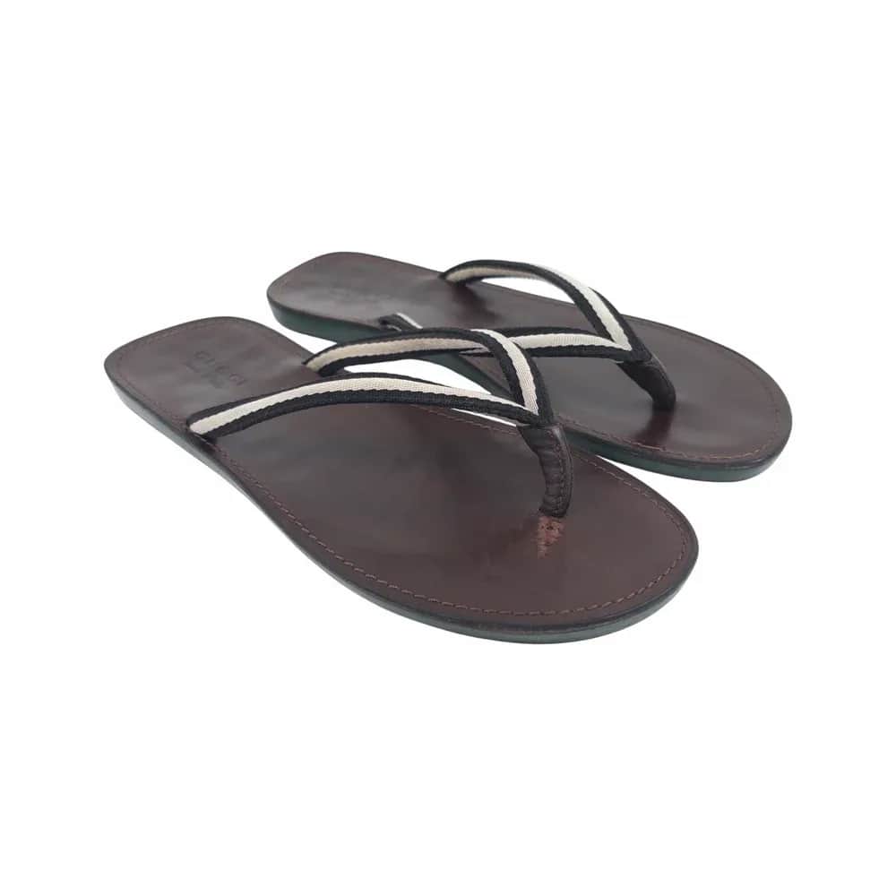 Gucci Buckled Thong Flat Slider Sandals