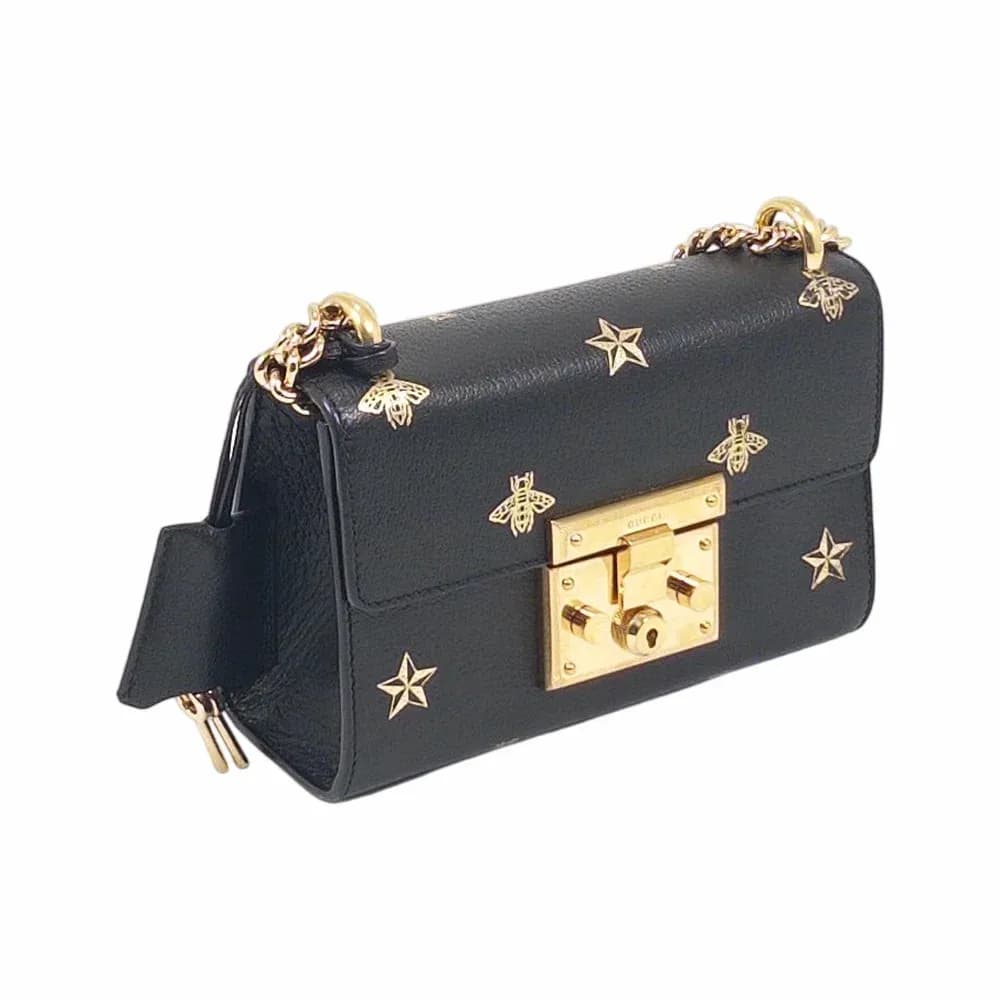 Gucci Padlock Small Bee Star Shoulder Bag