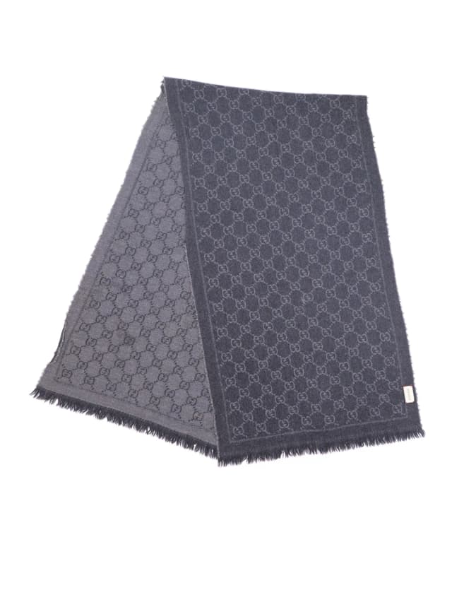 Gucci GG Jacquard Knitted Scarf
