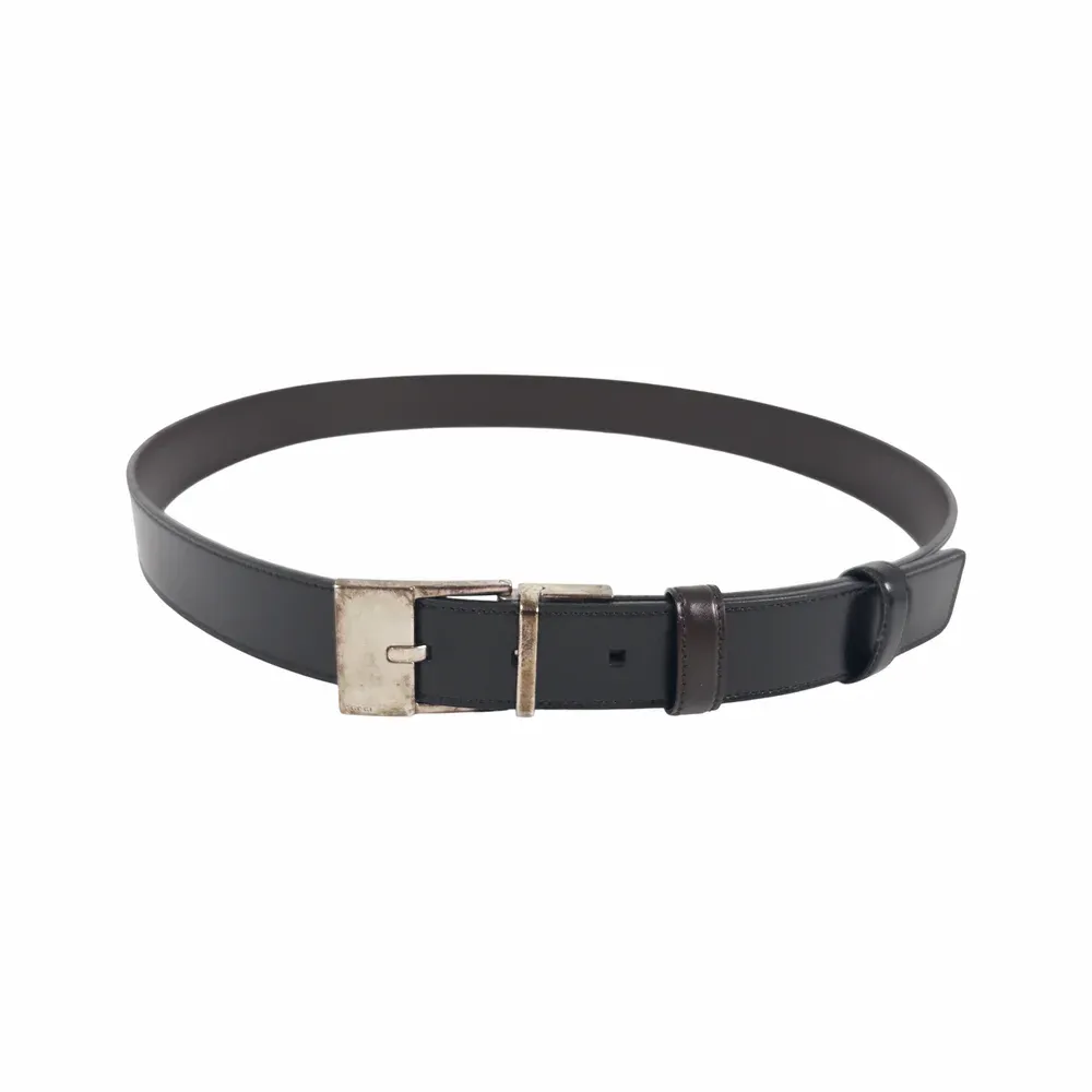 Gucci Reversibelt läderbälte för herr