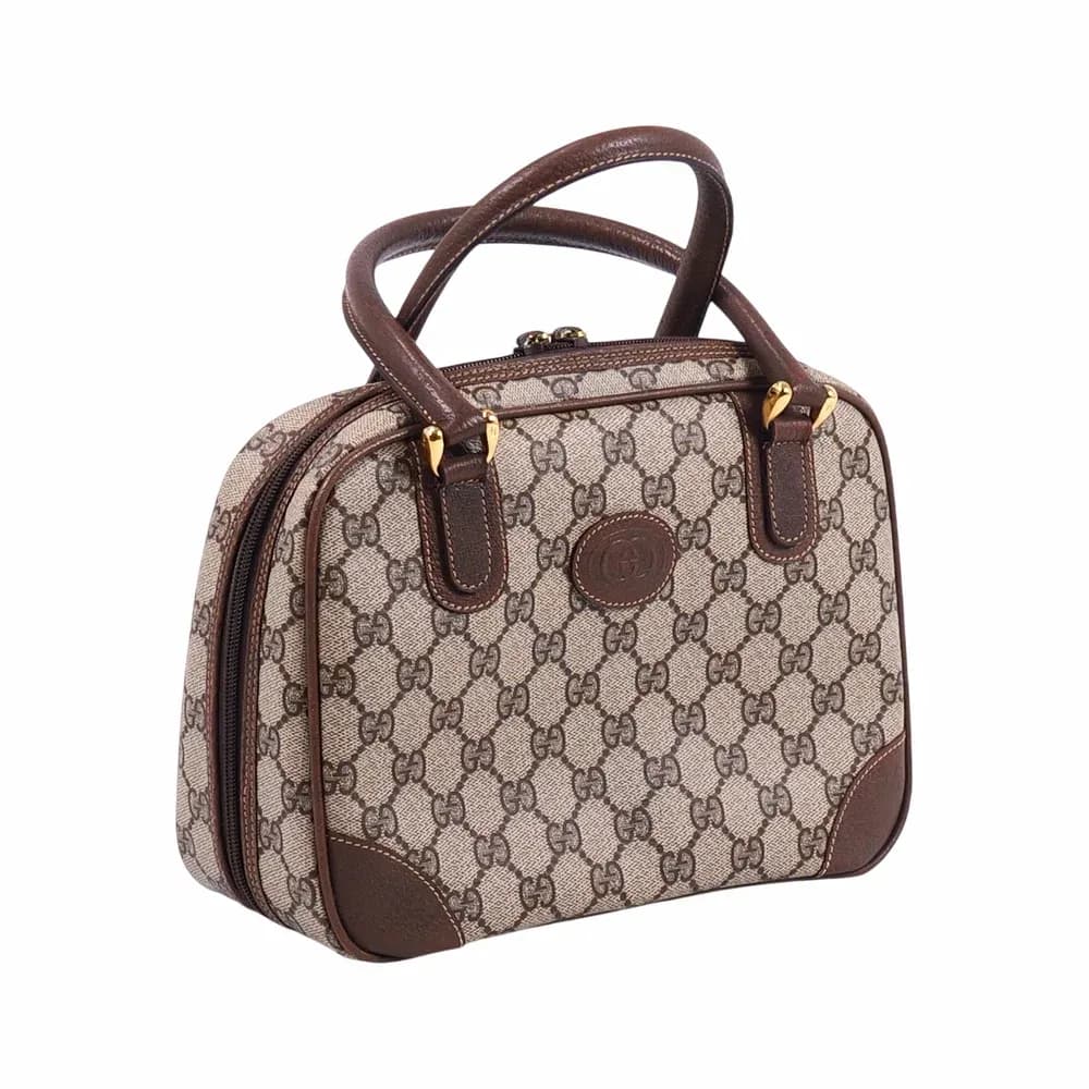 Gucci GG Supreme Interlocking G Vintage Top Handle Bag