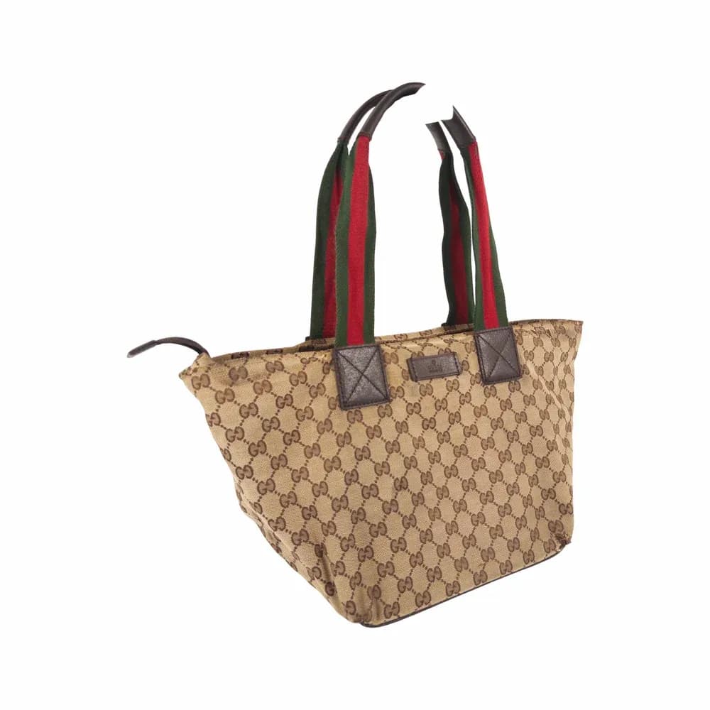 Gucci GG Canvas Sherry Line Tote Bag