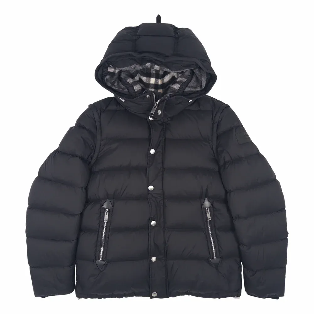 Burberry Lockwell Detachable-Sleeve Down-Filled Puffer Jacket