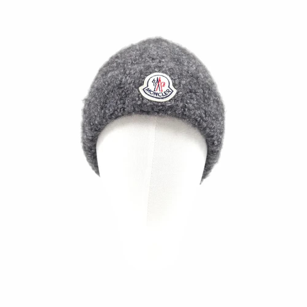 Moncler Angora Logo Beanie