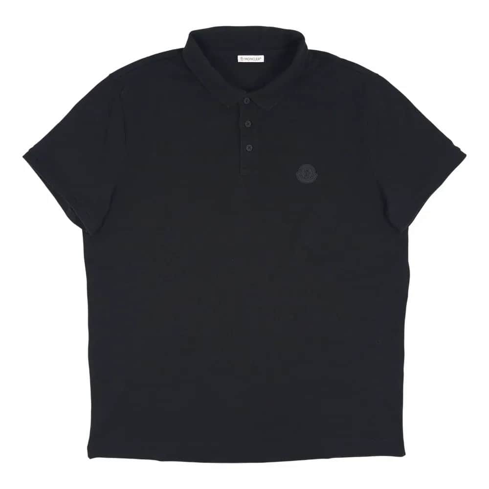 Moncler Logo Patch Cotton Piqué Pikétröja