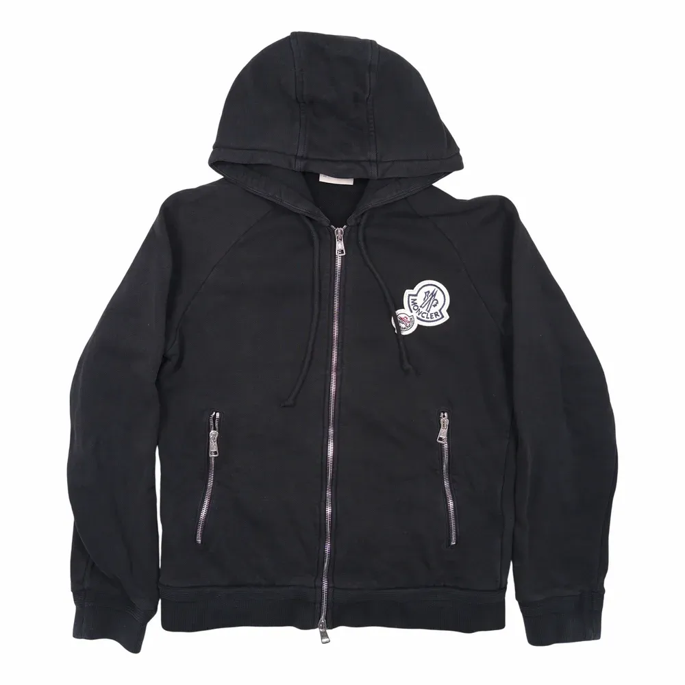 Moncler Double Logo Zip Up Hoodie