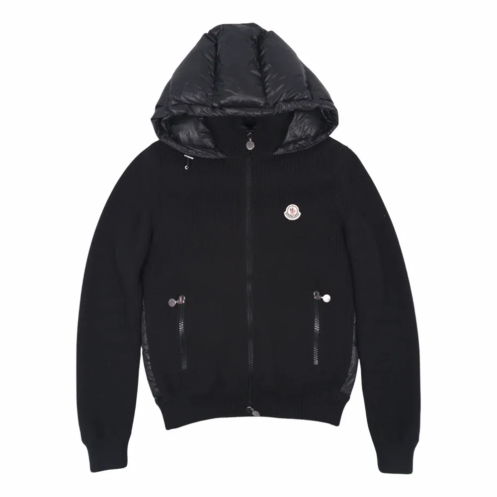 MONCLER Maglione Hooded Knit Puffer Cardigan