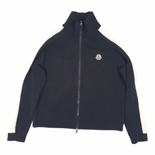 Moncler Logo Patch Zip-Up Cardigan (8G00001 899V9)