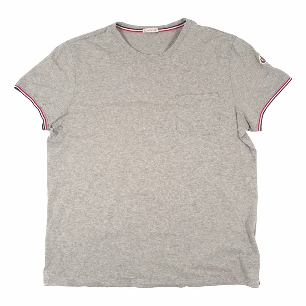 Moncler Striped Trim Pocket T-Shirt