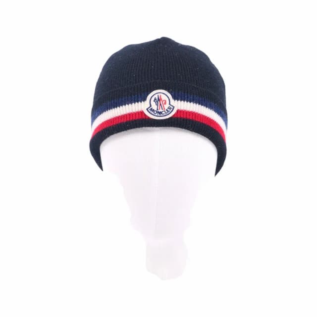 Moncler Tricolor Wool Beanie