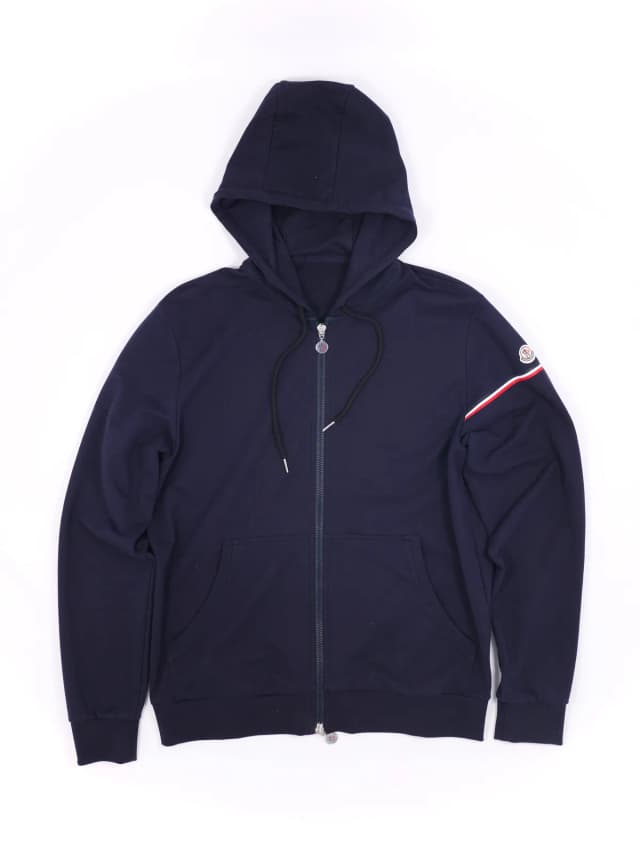 Moncler Tricolor Zip-Up Hoodie