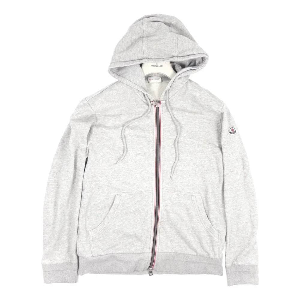 Moncler Maglia Double Patch Zip Up Hoodie