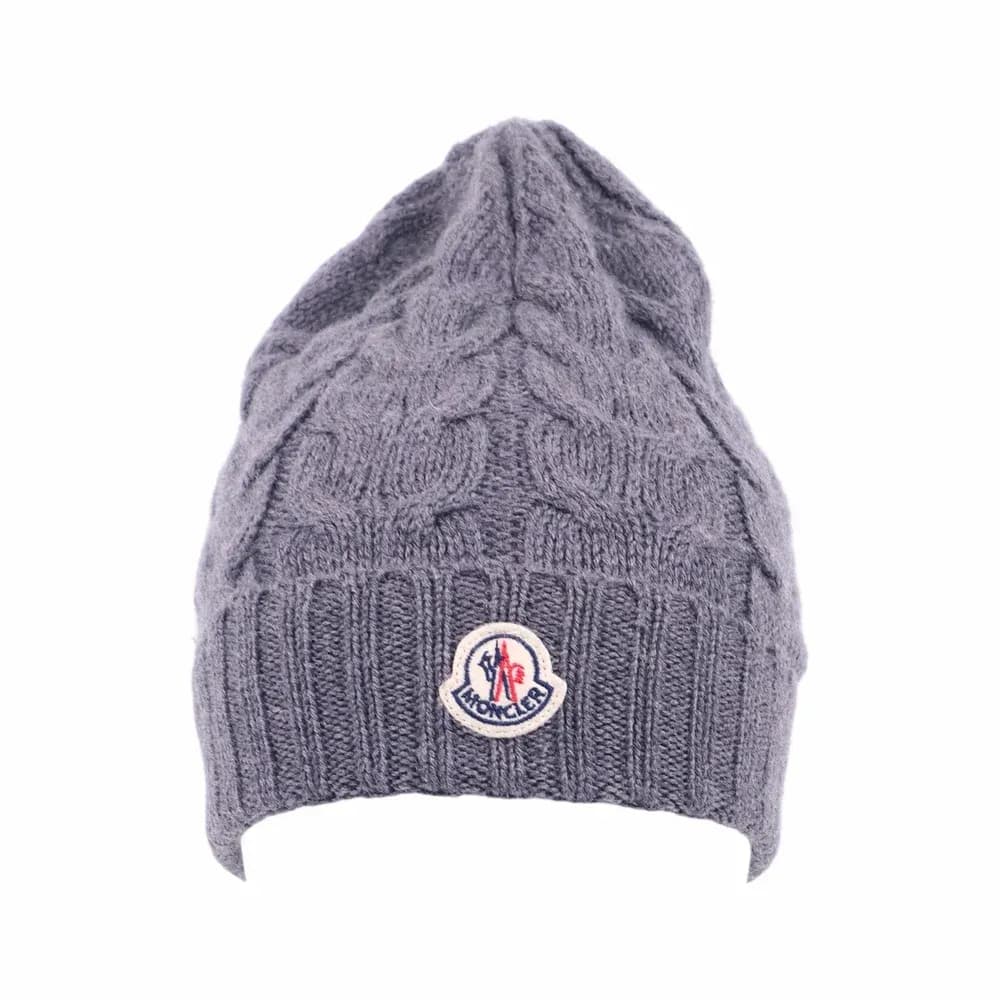 Moncler Cable Knit Wool Beanie