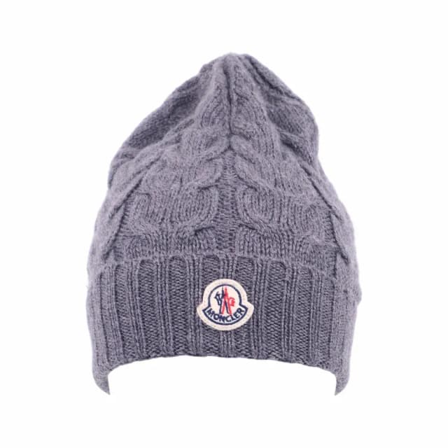 Moncler Cable Knit Wool Beanie