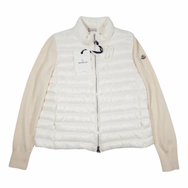 Moncler Padded Wool Zip-Up Cardigan
