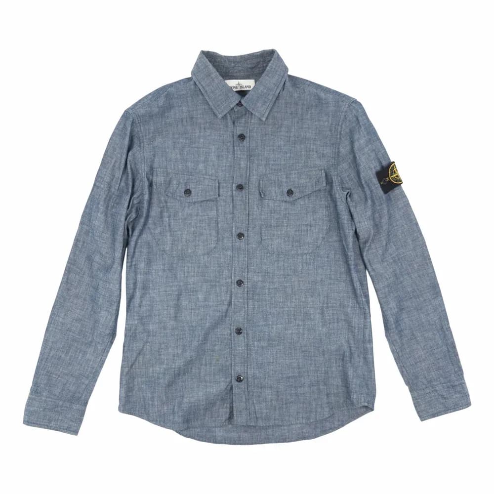 STONE ISLAND Chambray Denim Overshirt