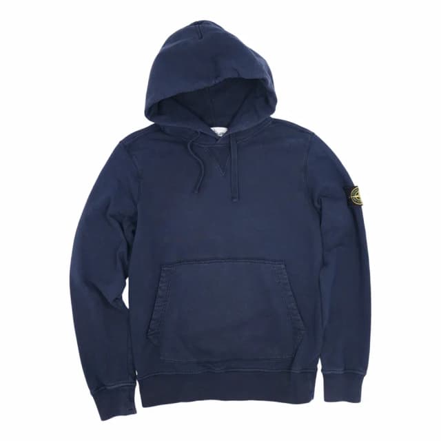 Stone Island 64151 Garment Dyed Hooded Sweatshirt