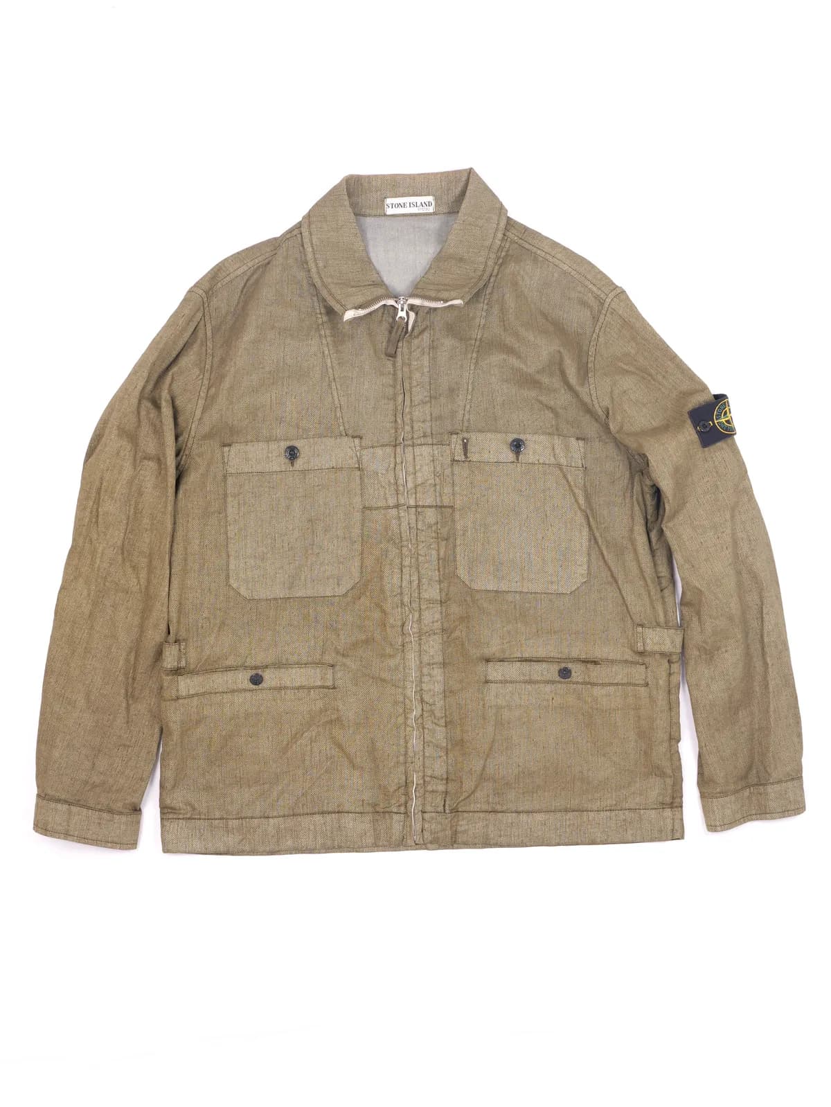 Stone Island Diagonal Cotton/Wool Field Jacket (4100043)