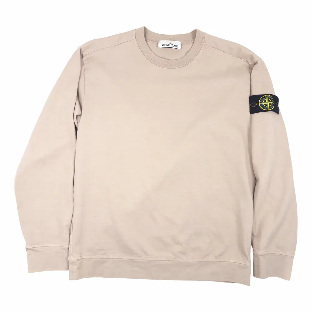 Stone Island Brushed Organic Cotton Fleece Crewneck Sweatshirt