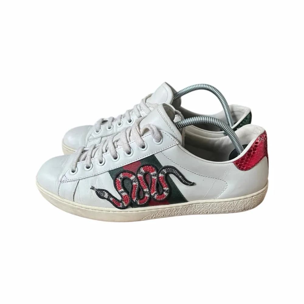 GUCCI Ace Embroidered Snake Sneaker