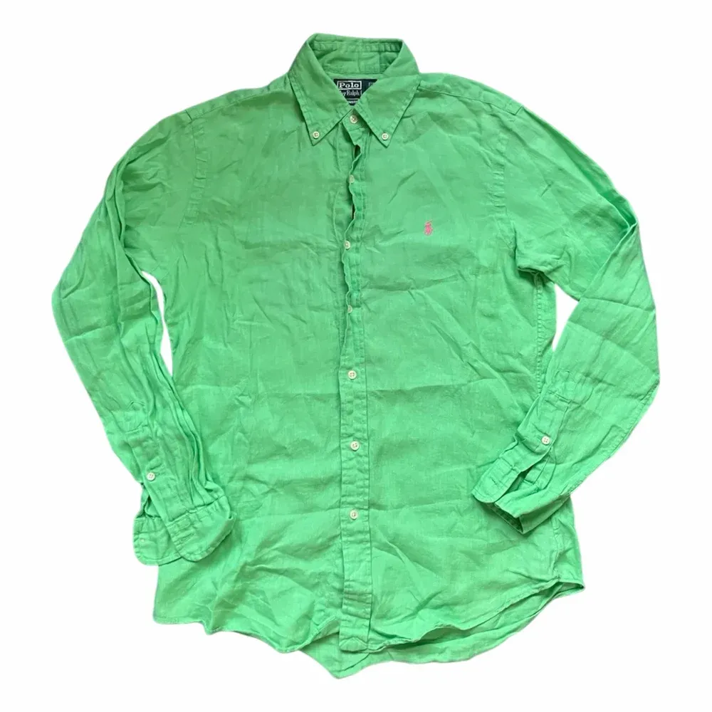 Ralph Lauren Slim Fit Linen Button Down Shirt