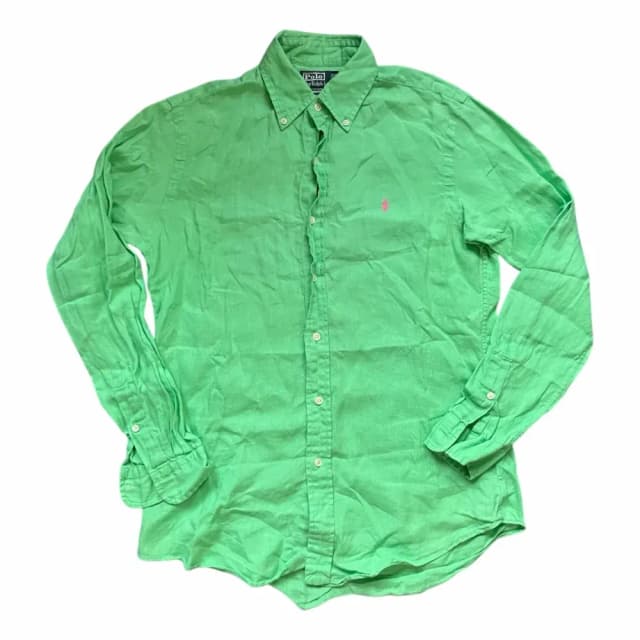 Ralph Lauren Slim Fit Linen Button Down Shirt
