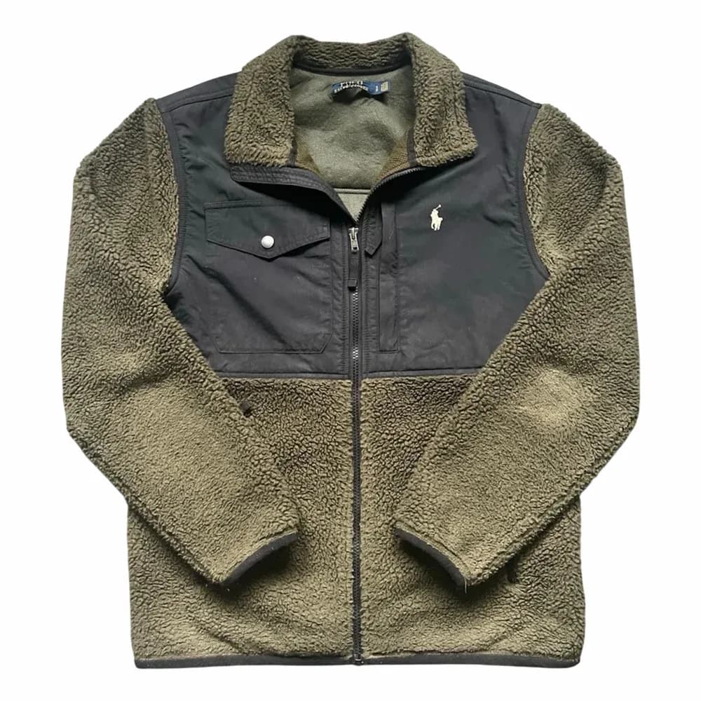 Ralph Lauren Hybrid Hooded Half-Zip Fleece Jacket