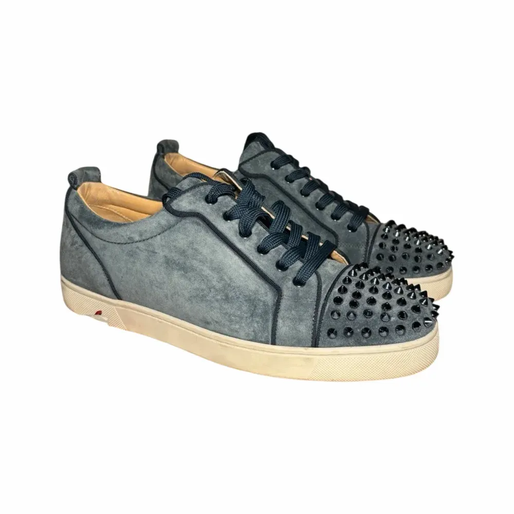 Christian Louboutin Louis Junior Spike Washed Blue