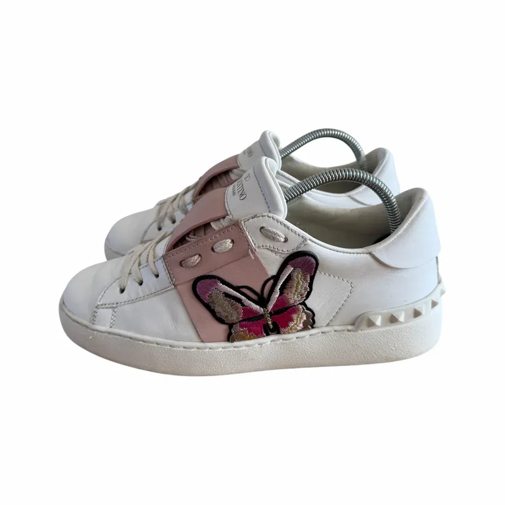 VALENTINO Open Sneaker with Butterfly Embroidery