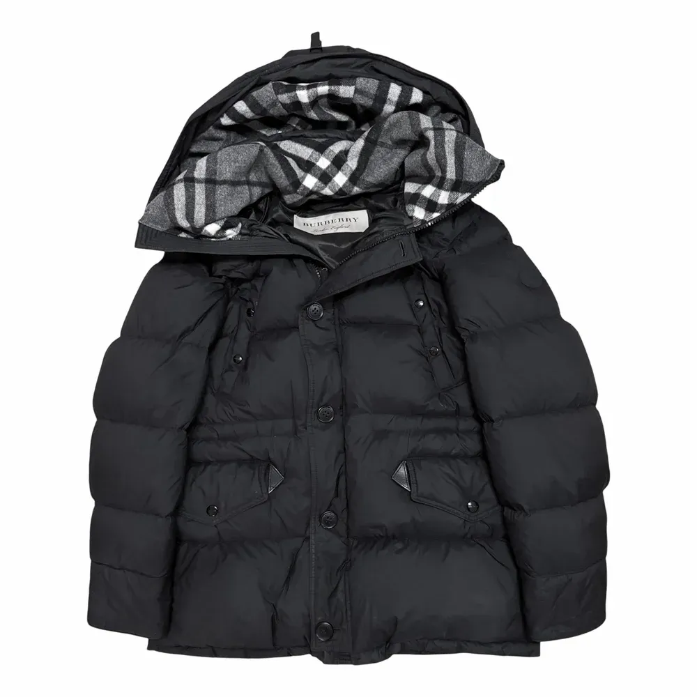 Burberry Logo Detail Hooded Puffer Jacket