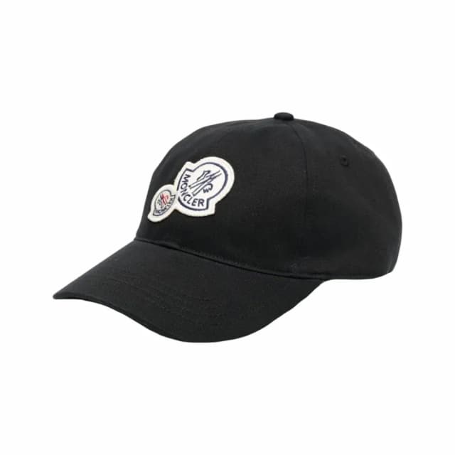 MONCLER Double Logo Baseball Cap