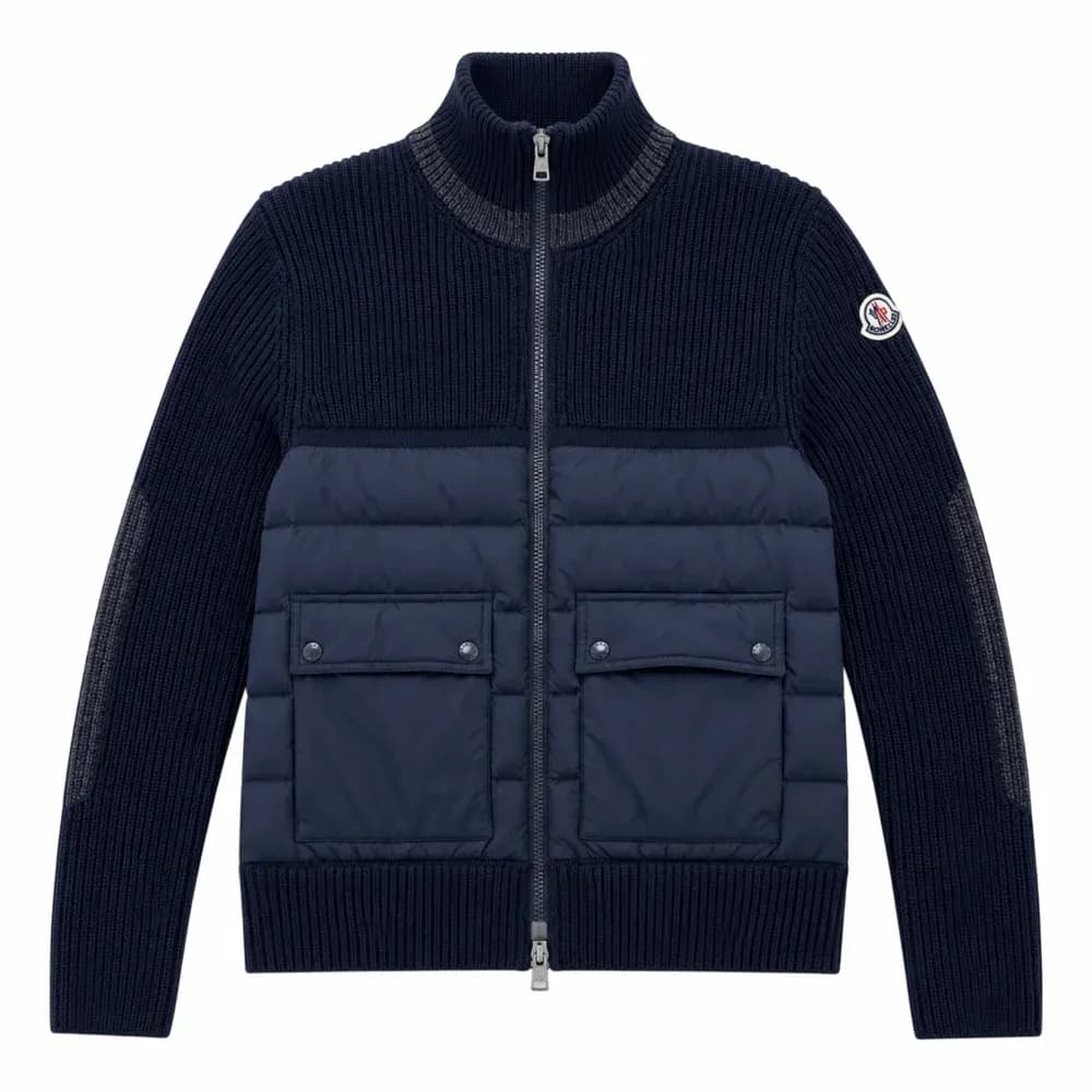 Moncler Padded Wool Cardigan