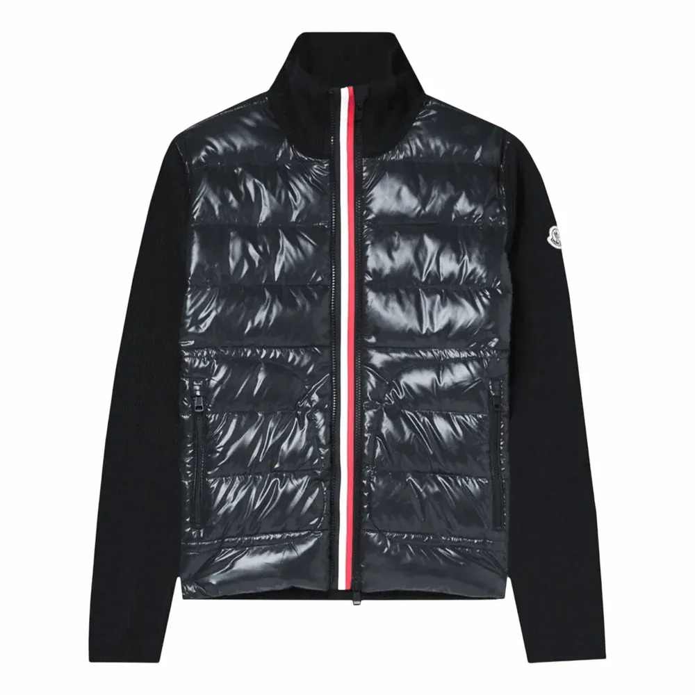 Moncler Maglione Tricot Quilted Down Cardigan