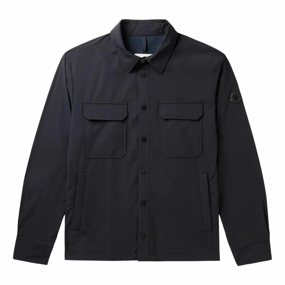 Moncler Laita Logo-Appliquéd Stretch-Shell Shirt Jacket
