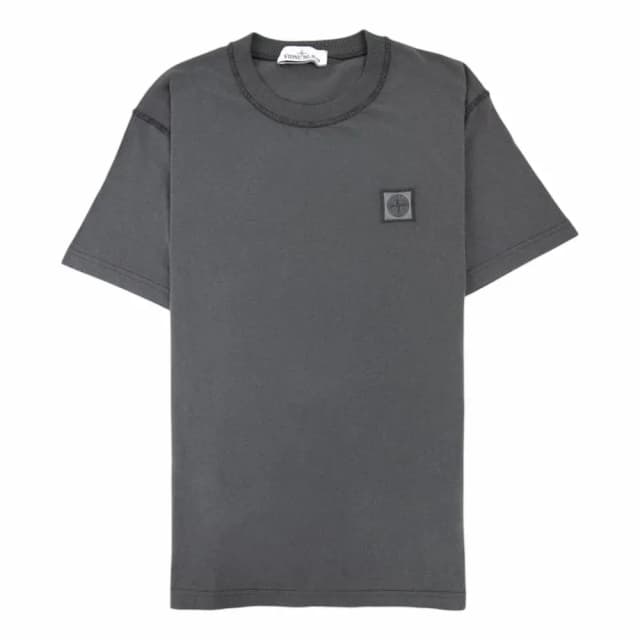 STONE ISLAND Garment Dyed Cotton Jersey T-Shirt with Compass Patch