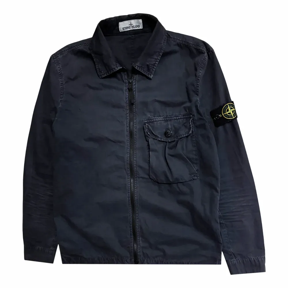 Stone Island Front Pocket Zipped Overshirt