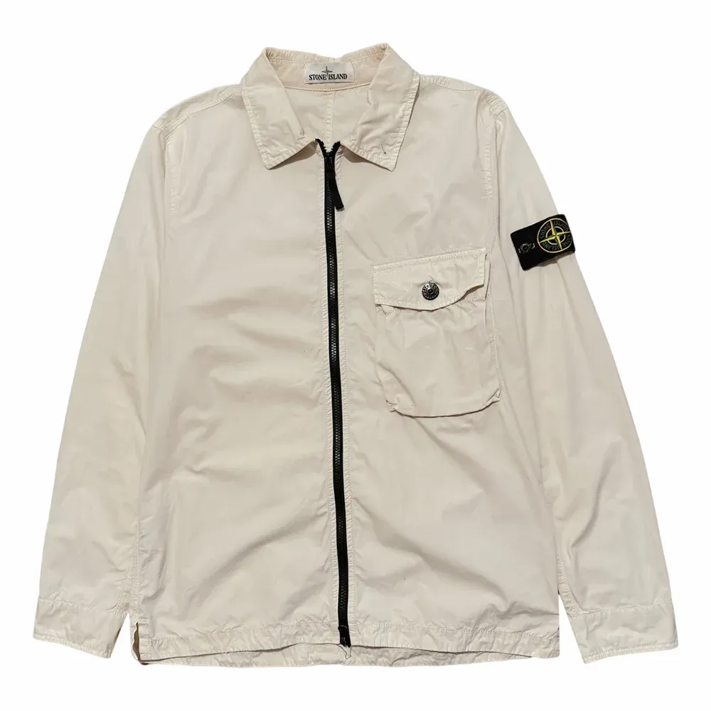 Stone Island Cotton Stretch Zip Overshirt