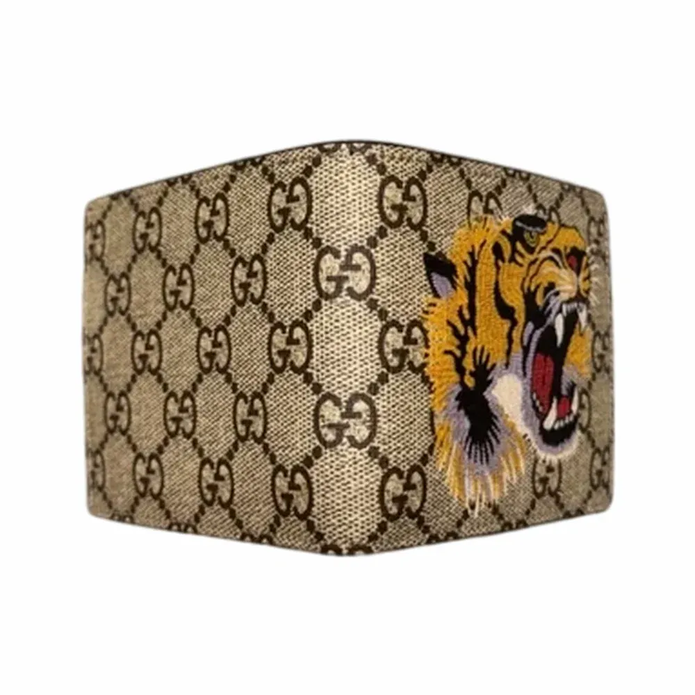 Gucci GG Supreme Tiger Print Bifold Wallet
