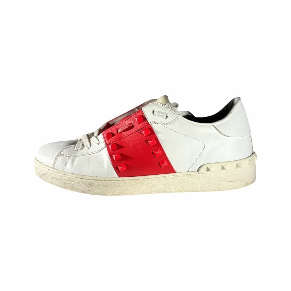 Valentino Open Sneaker White Red