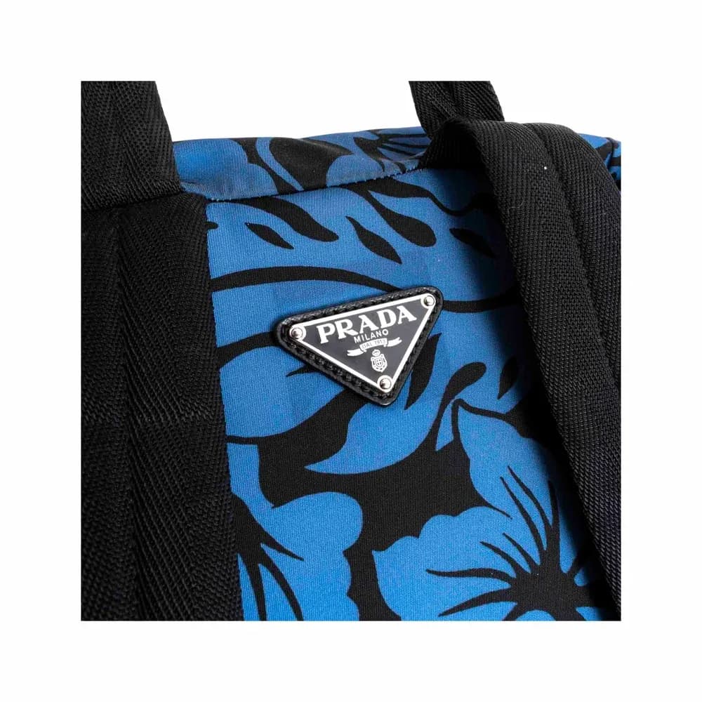 Prada Floral Hibiscus Print Backpack S1128