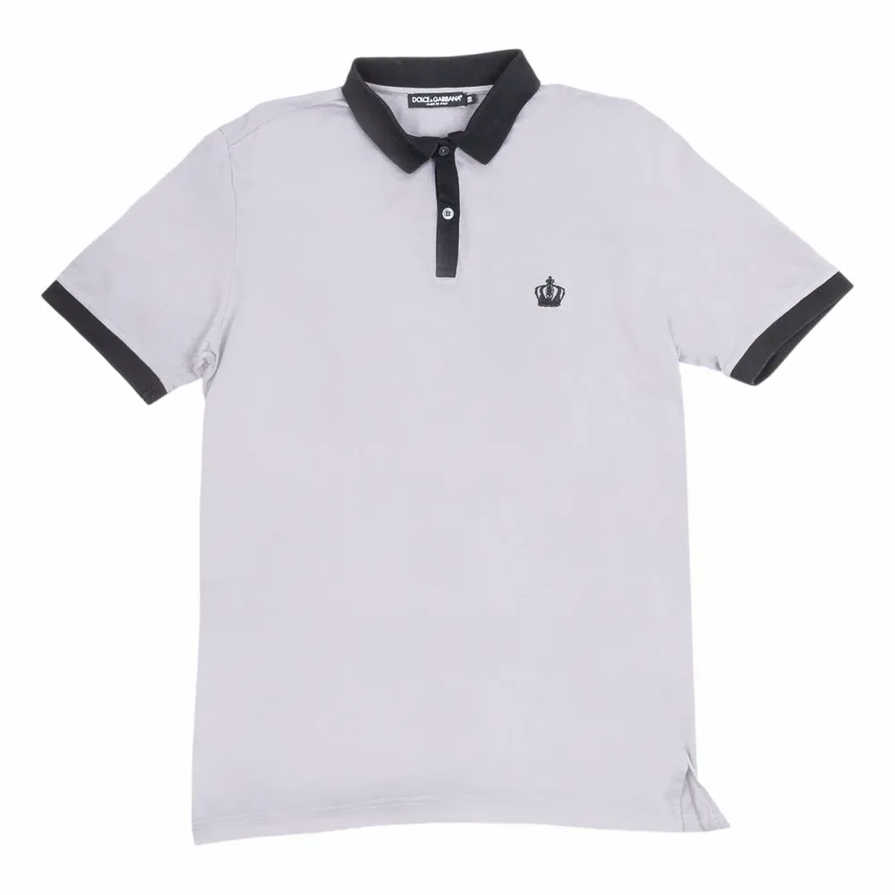 Dolce & Gabbana Embroidered Crown Polo Shirt